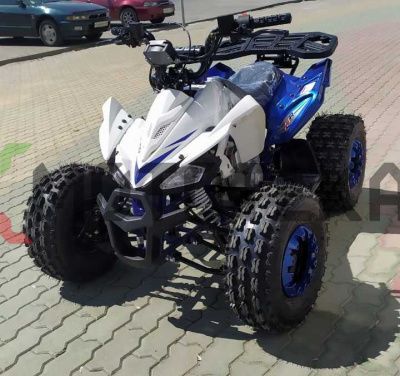 Квадроцикл детский Zuumav (Зуумав) CHEETAH 125 белый/синий (машинокомплект)